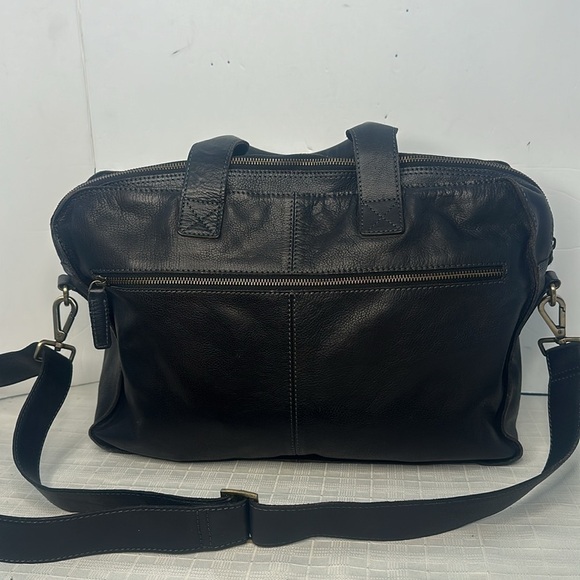 CARBON2COBALT BLACK Carbon 2 Cobalt Leather Messenger Crossbody Bag - Picture 4 of 9